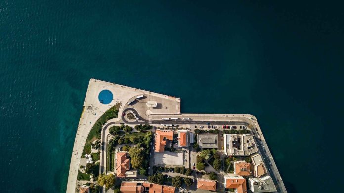 Aerial view of Zadar