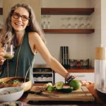 Healthy senior woman smiling