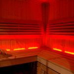 red light in sauna