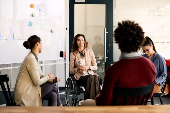 businesswomen having a meeting