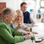 community meeting or a discussion between residents and energy professionals