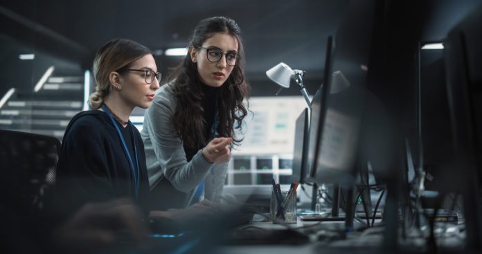 2 woman working