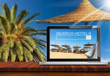 search hotels on computer