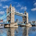 Famous Tower Bridge in London, England, UK