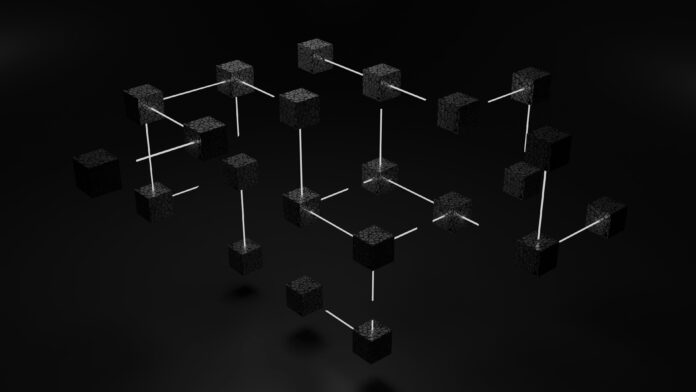 3D cubes connected by wired