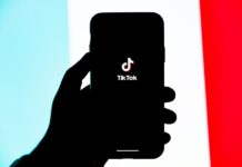 TikTok running on iPhone