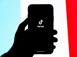 TikTok running on iPhone