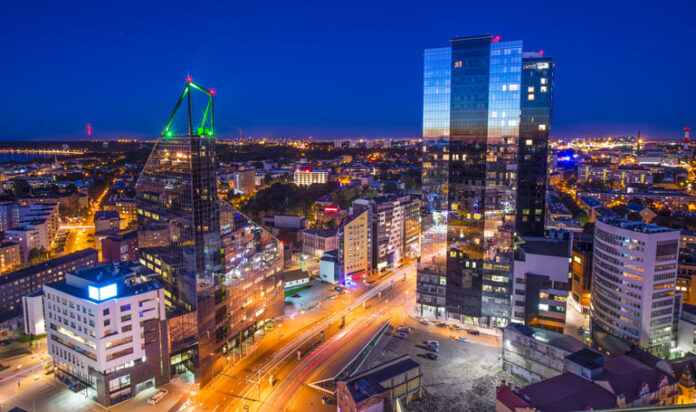 Tallinn Estonia Skyline