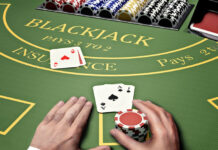 Blackjack casino Table