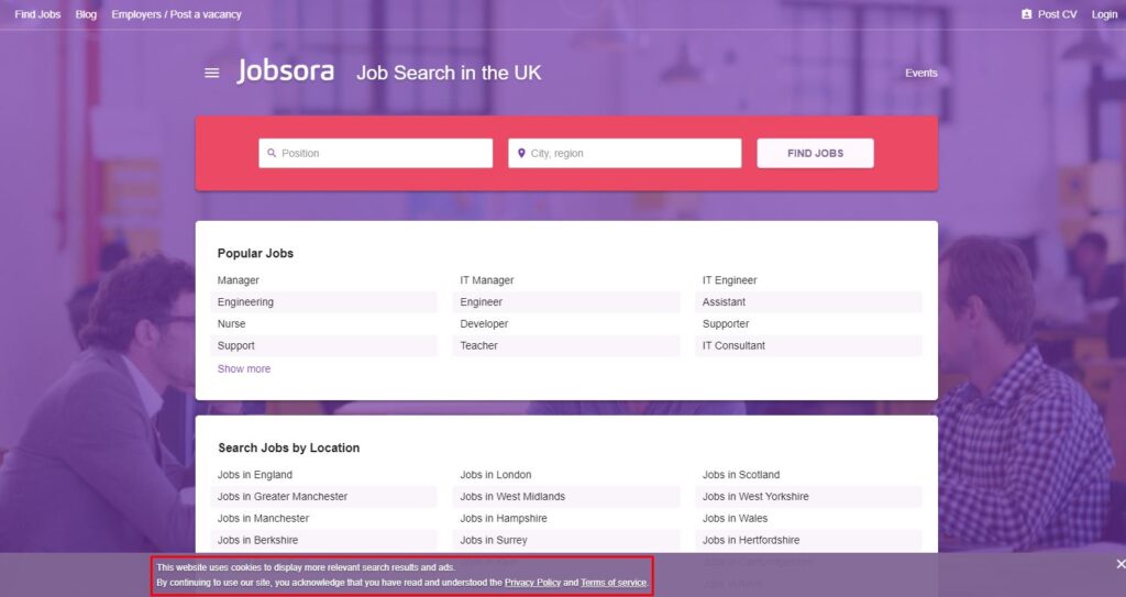 Jobsora in the UK