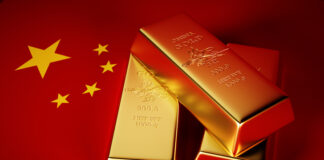 golden bricks with china