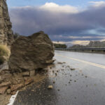 Rainy Road Rockslide