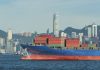 Cargo ship in Hong Kong for tariff and economy