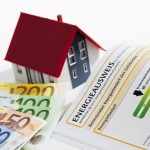Model House property With Energy Performance Certificate And Euro Notes