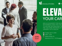 Meet University of St.Gallen MBA and International EMBA in Budapest!