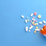Close up of many colorful pills and medicine.