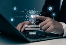 AI tech and log in access cyber security concept