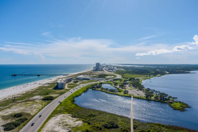 Paradise view in Shores, Alabama